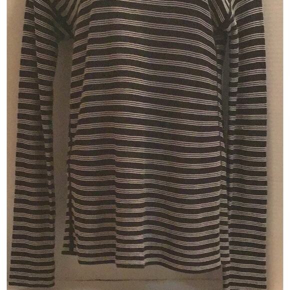 T Alexander WANG Rayon Blend Navy CREME STRIPE TOP SMALL - Picture 8 of 8